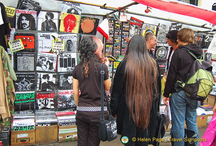 Camden Markets - Rock t-shirts