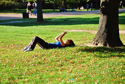 Text messaging from Kensington Gardens