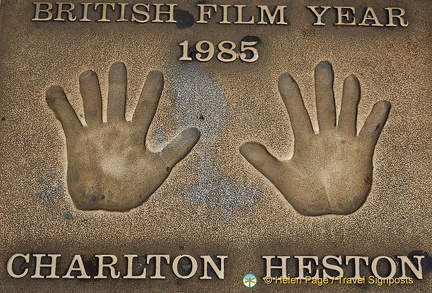 Charton Heston handprint