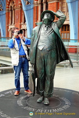 Tony shooting Sir John Betjeman, a poet, writer and broadcaster