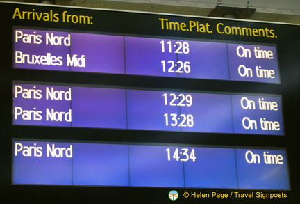 Arrivals board