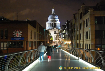 St Paul's Cathedral from the Millenium Bridge