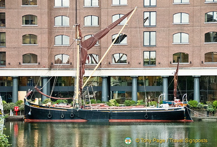 Beautiful boats at St. Katherine's Dock