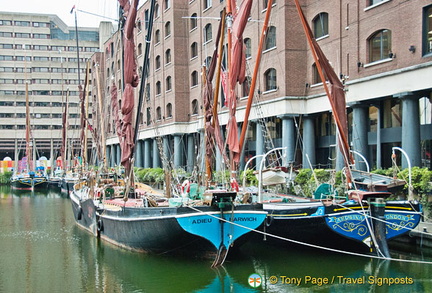 St. Katherine's Dock boats