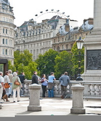 A glimpse of the London Eye