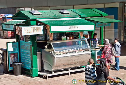 A gelateria stall