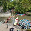 Punting is an Oxford tradition.  The Magdalen Bridge Boathouse on High Street has chauffeured punts or you can hire a punt boat and do your own punting.