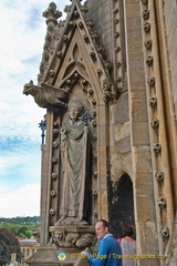 The decorative spire of St Mary's Church 