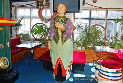 Artifacts in the upstairs restaurant of the Admiral Benbow