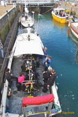 Group returning from the dive trip