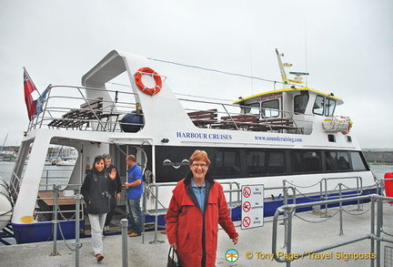 End of our Plymouth harbour cruise