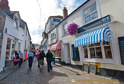 St Ives Bakery on the right