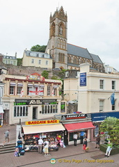 St John the Apostle Church in the background