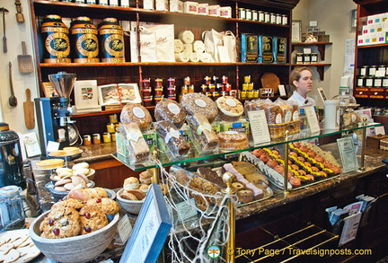 The shop in Bettys sells cakes, chocolates and other goodies