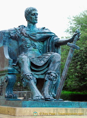 Statue of Constantine outside York Minster