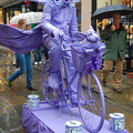 A very lilac man and his pet - worth giving a Pound for