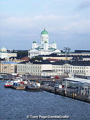 View of Tuomiokirkko from the water