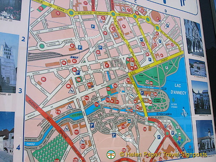 Map of Annecy