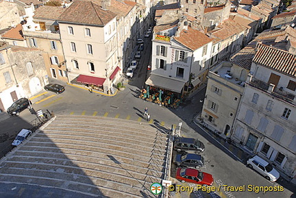 An aerial view of Arles