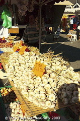 The village of Chateaubriant, and it's market day! 