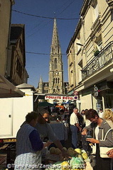 The village of Chateaubriant, and it's market day!