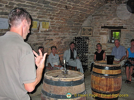 Wine-tasting, Fixin, Cote d'Or, France