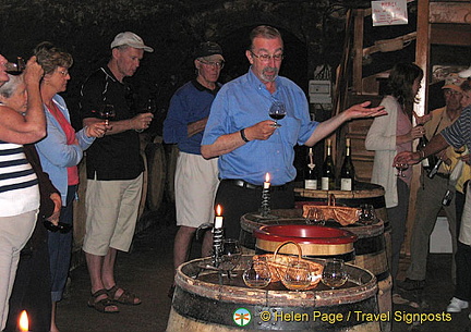 Wine-tasting, Gevry-Chambertin, Cote d'Or, France