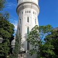 Beautiful white water tower