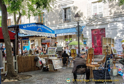 Stalls at the Place du Tertre