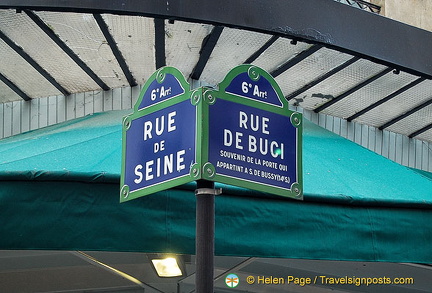 Corner of rue de Seine and rue de Buci