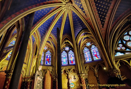 Vault of Lower chapel of Sainte-Chapelle