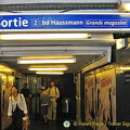 Metro exit at Bd Haussmann