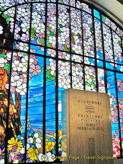 A Memorial to Printemps employees  who died in service for France