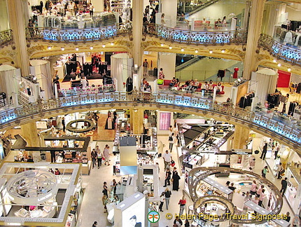 Shopping at Galeries Lafayette