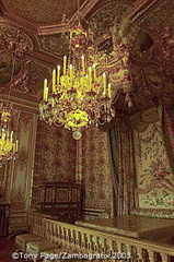 The apartment was occupied by each queen in succession, the last being Marie-Antoinette