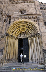 The Gothic Furstenportal or Sovereigns' Portal of Bamberg Cathedral