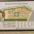 Map of the rose garden at Bamberg Neue Residenz