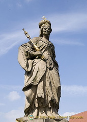 Statue of St Kunigunde on Obere Brücke