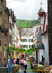 Street next to St Michael's Church tower