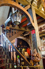 Staircase up to Doctor Weinstube hotel rooms