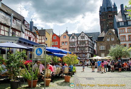 Karlsbader Platz or Karlovy Square named after Bernkastel's twin town Karlovy Vary