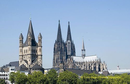 Groß St. Martin and Cologne Cathedral