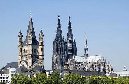 Groß St. Martin and Cologne Cathedral