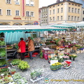 Market day at Deggendorf city square