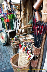 Bows and arrows at the Medieval Christmas Market