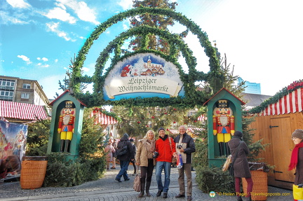 Linda, Tony and Neil at the Leipzig Christmas Market