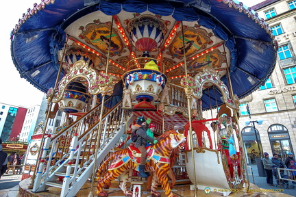 Leipzig Christmas Market fun rides