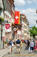 Heidelberg sightseeing along Hauptstrasse