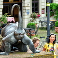 Having fun at the Heidelberg monkey