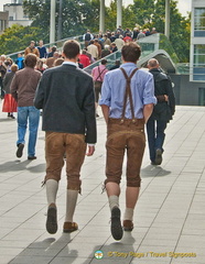 Going to Oktoberfest.  Just follow the lederhosen